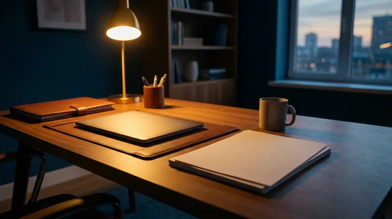 Business formation folders and a closed laptop on a lamp-lit desk, How to Form a Partnership or LLP in Missouri